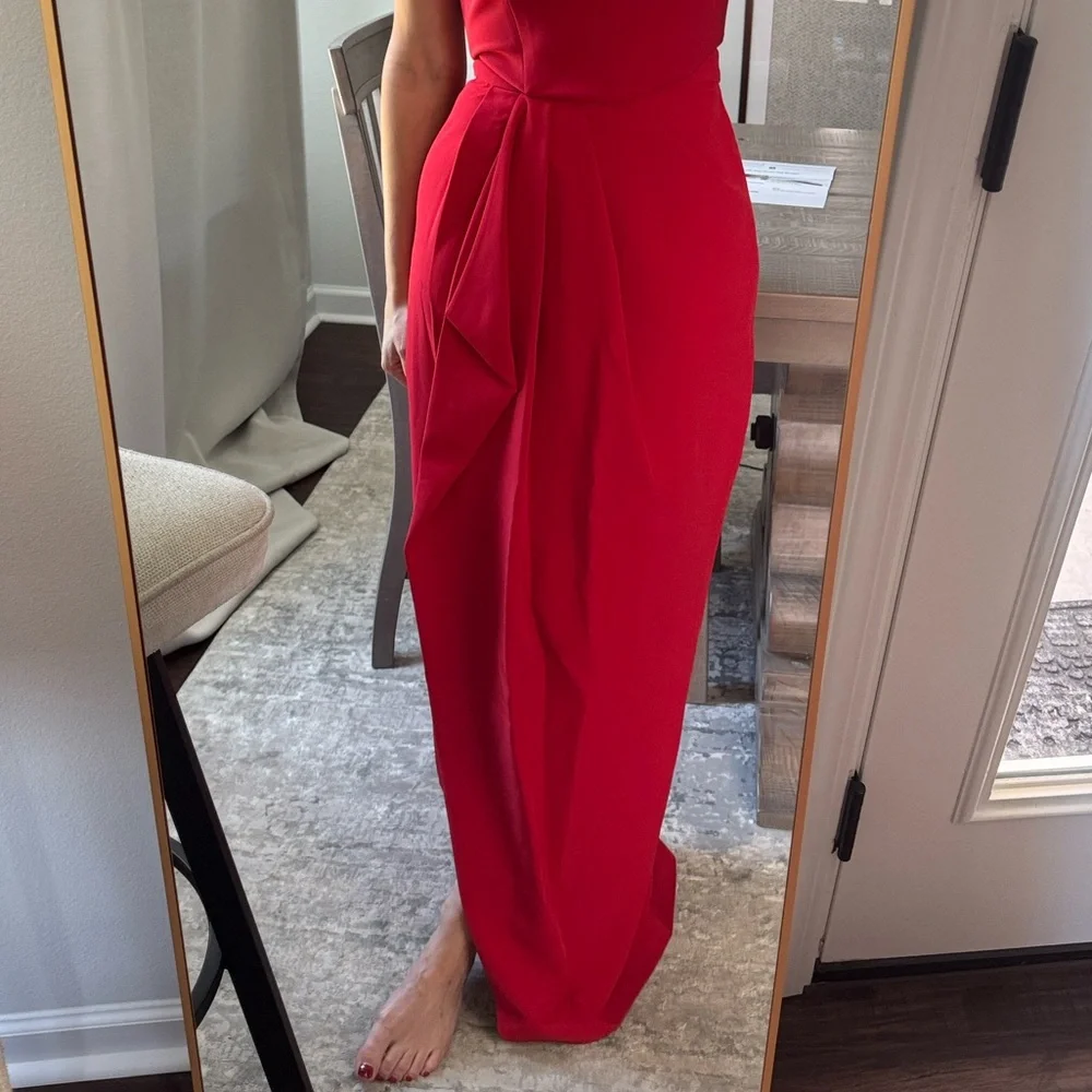 Red Evening Skirt - Picture 6 of 7